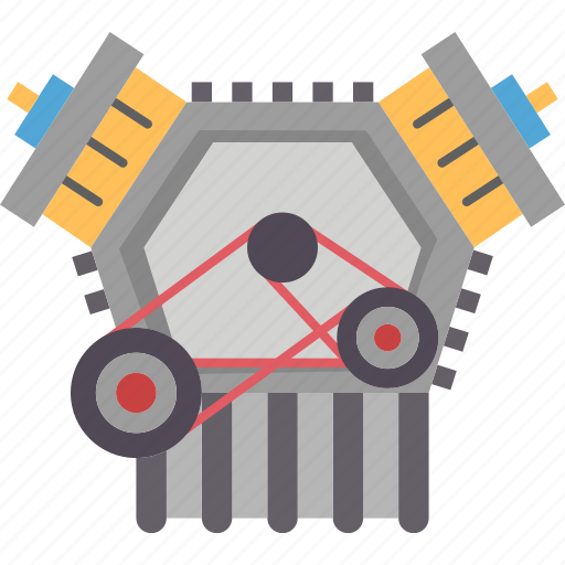 Engine, motor, power, automobile, mechanical icon - Download on Iconfinder
