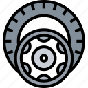 steel, wheel, disc, spare, automobile