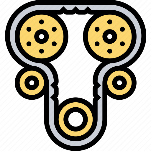 Timing, belt, rubber, engine, maintenance icon - Download on Iconfinder
