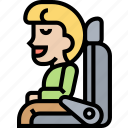 sit, seat, car, safety, passenger