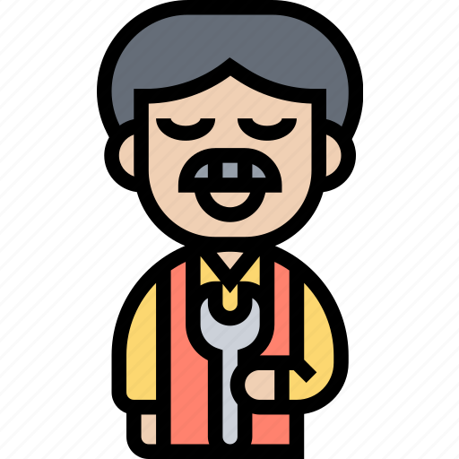 Repairman, maintenance, mechanic, support, technician icon - Download on Iconfinder