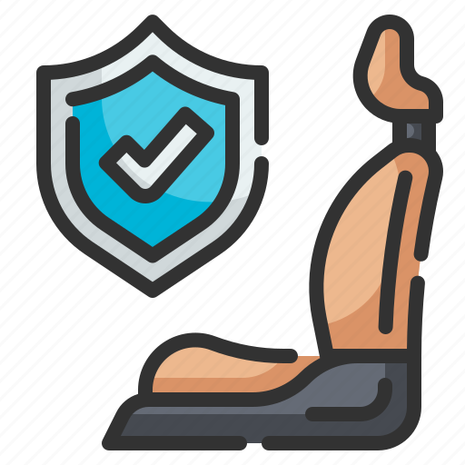 Seat, car, shield, safety, security icon - Download on Iconfinder
