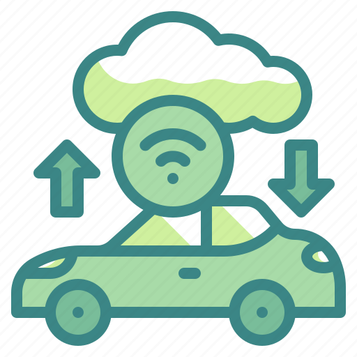 Cloud, computing, connect, synchronize, automobile icon - Download on Iconfinder