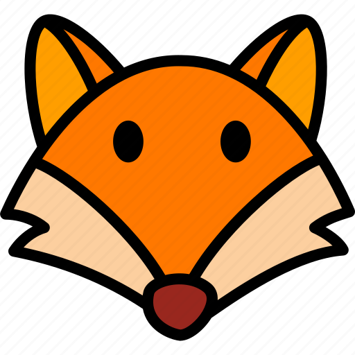 Fox, face, autumn, fall, orange, animal, wild icon - Download on Iconfinder