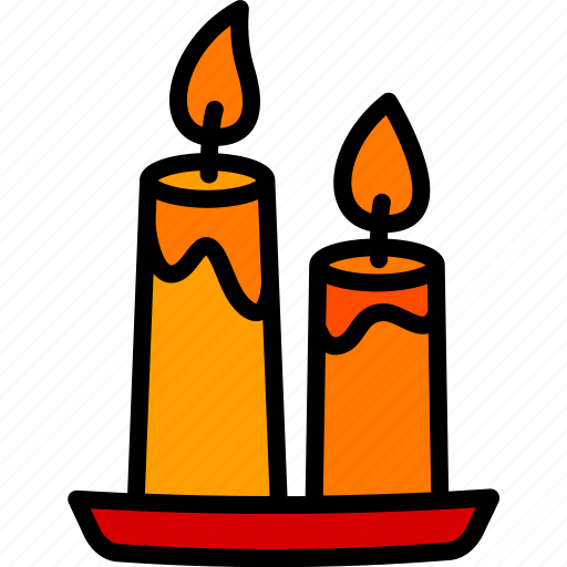 Candle, birthday, candlelight, fire, wax, heat, burn icon - Download on Iconfinder