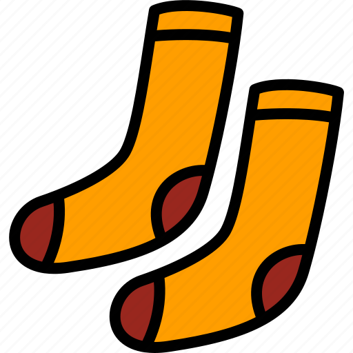 Sock, winter, clothes, textile, warm, clothing, foot icon - Download on Iconfinder
