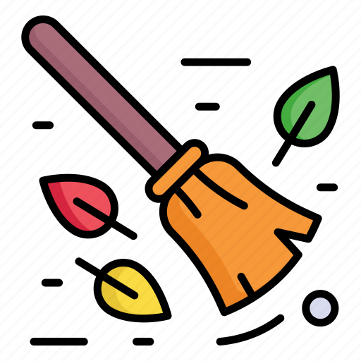 Broomstick, stick, cleaning, broom, cleaner, sweeping, autumn icon - Download on Iconfinder
