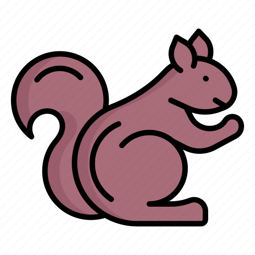Squirrel, animal, furry, tail, wildlife, zoo icon - Download on Iconfinder