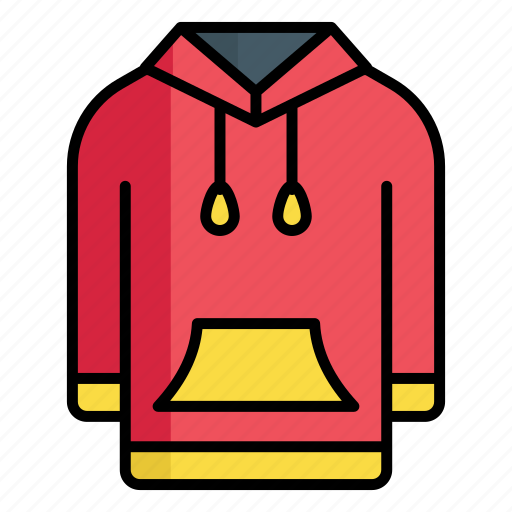 Hoodie, clothes, sweatshirt, fashion, garment, clothing, dress icon - Download on Iconfinder