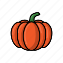 pumpkin, autumn, fruit, agriculture, vegetable, halloween, orange, harvest