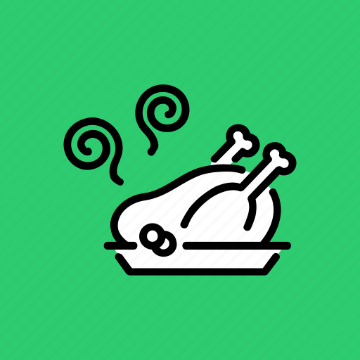 Chicken, dinner, meal, roasted, thanksgiving, turkey, hygge icon - Download on Iconfinder