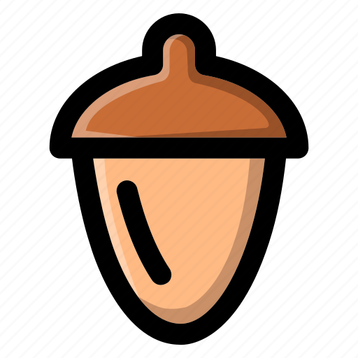 Acorn, autumn, food, nature, nuts, oak, seed icon - Download on Iconfinder