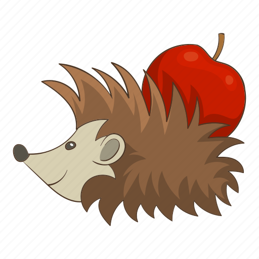 Animal, apple, forest, hedgehog icon - Download on Iconfinder