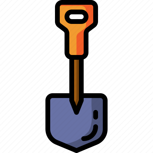 Shovel, soil, farming, and, gardening, tool, construction icon - Download on Iconfinder