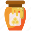 honey, dipper, jar, kitchenware, organic, bee, pot 
