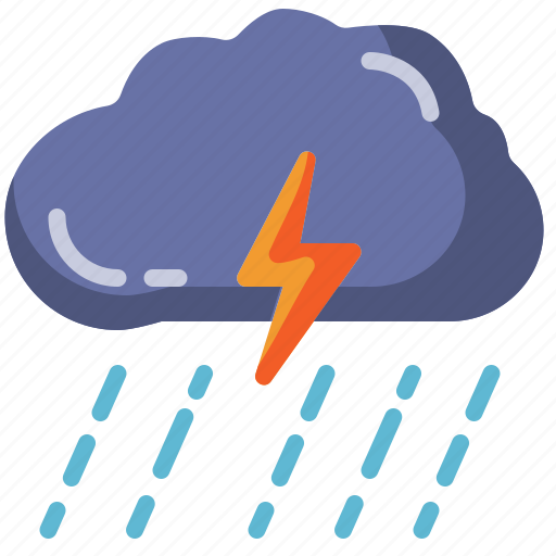 Storm, rain, weather, cloud, thunder, thunderstorm, thunderbolt icon - Download on Iconfinder