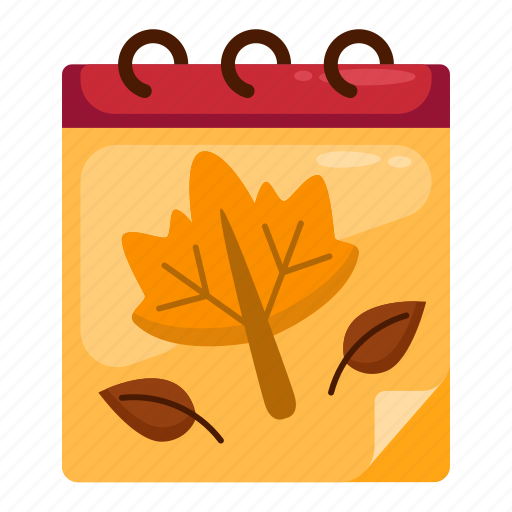 Calendar, autumn, season, fall, calendars, weather, leaf icon - Download on Iconfinder