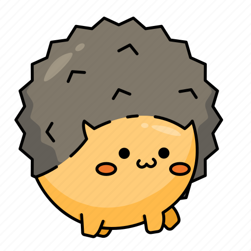 Hedgehog, kawaii, porcupine, spikes, cute, pet, animals icon - Download on Iconfinder