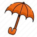 umbrella, autumn, rain, season, weather, fall, wind, protection, tool