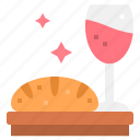 bakery, bread, drink, thanksgiving, wine
