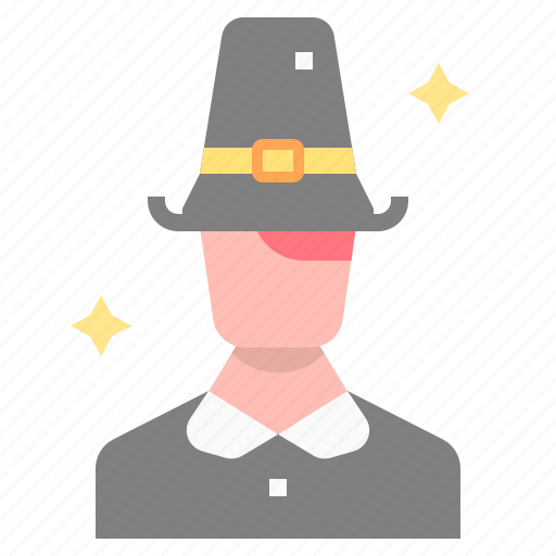 Costume, hat, man, pilgrim, thanksgiving icon - Download on Iconfinder