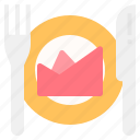 cutlery, dish, fork, knife, restaurant