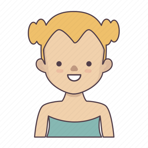 Cartoon character, character, character set, little girl, stroke character, woman icon - Download on Iconfinder