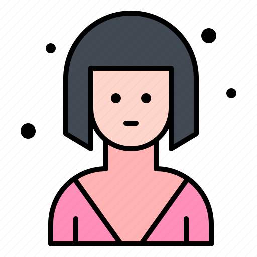 Profile, short, hair, girl, user, woman icon - Download on Iconfinder