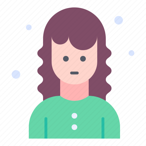Curly, woman, hair, user, hairstyles icon - Download on Iconfinder