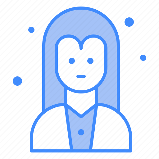 Female, hair, avatar, long, portrait, woman icon - Download on Iconfinder
