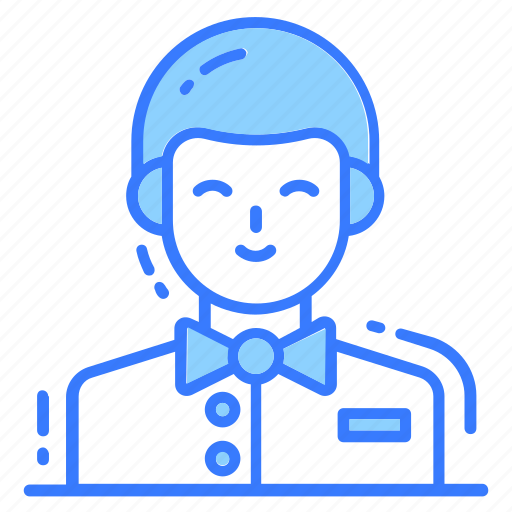 Waiter, profession, avatar, man, professional, person, occupation icon - Download on Iconfinder