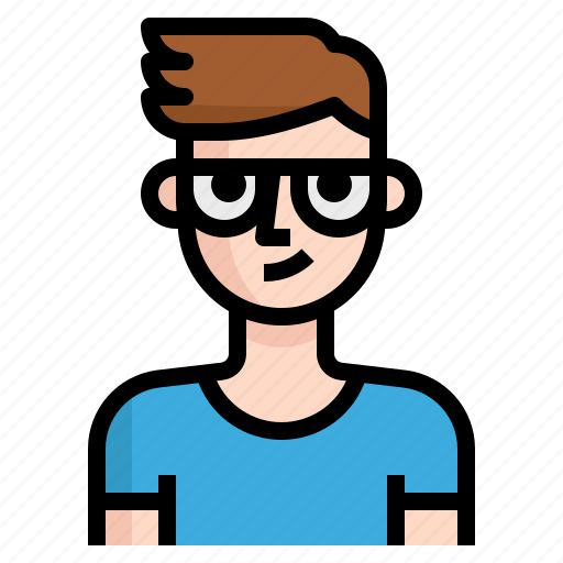 Avatar, boy, glasses, guy, handsome, man, metro icon - Download on Iconfinder