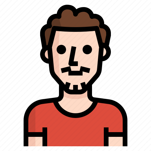 Avatar, beard, curly, guy, handsome, man icon - Download on Iconfinder