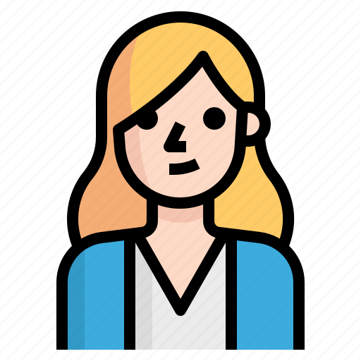 Avatar, blonde, girl, hair, long, woman icon - Download on Iconfinder