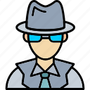detective, avatar, people, person, profile, user