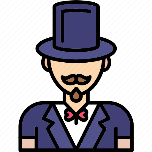 Magician, entertainer, illusionist, man, people, performer icon - Download on Iconfinder