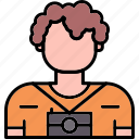 photographer, avatar, character, male, men, professions