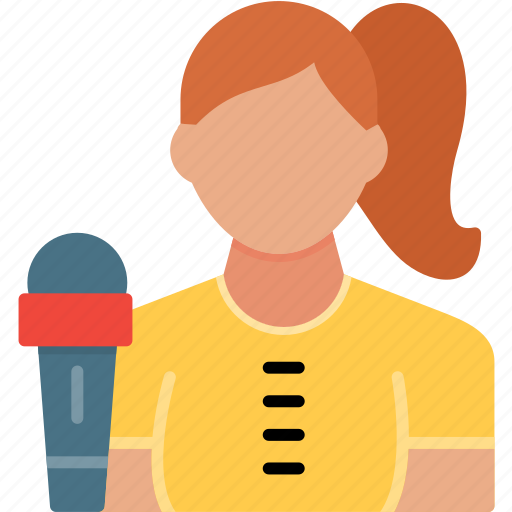 Journalist, announcer, broadcaster, newscaster, press icon - Download on Iconfinder