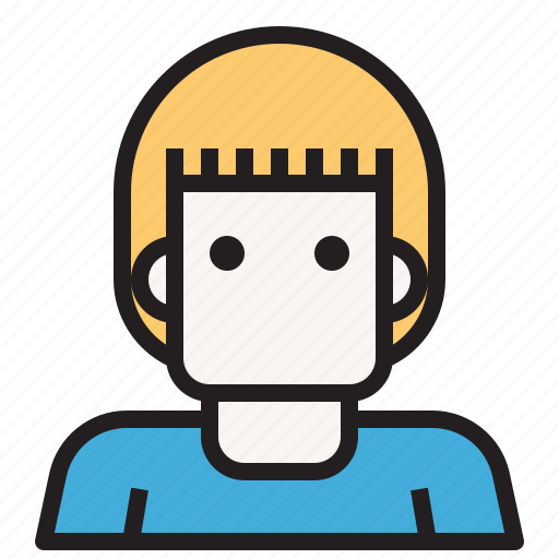Hair, long, man, avatar, face, profile icon - Download on Iconfinder