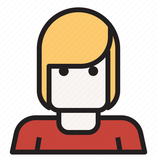Hair, short, woman, avatar, face, profile icon - Download on Iconfinder