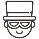 avatar, boy, glasses, hat, man, user 