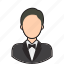 avatar, butler, person, user 