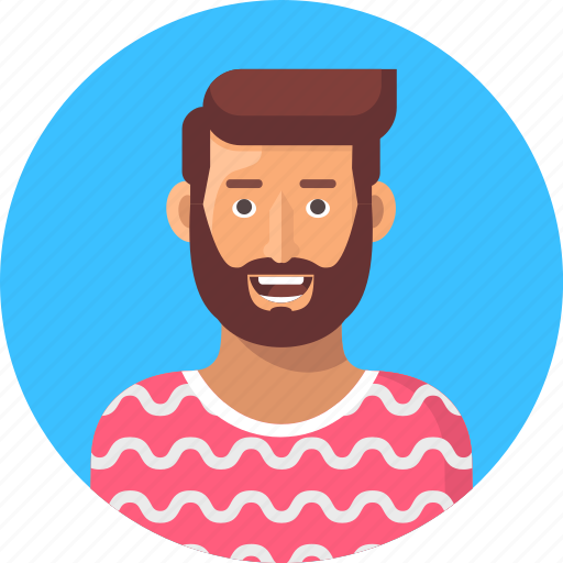 Avatar, bearded man, male, male avatar, male person, user, young man icon - Download on Iconfinder
