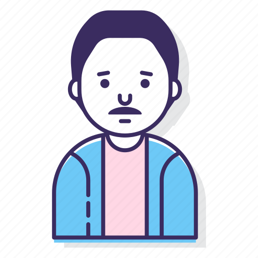 Avatar, character, male, man, moustache, person, user icon - Download on Iconfinder