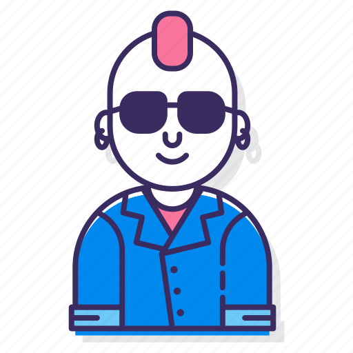 Avatar, character, hipster, man, mohawk, person, user icon - Download on Iconfinder