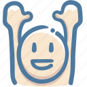 avatar, doodle, glad, raise arms, vote, yahoo 