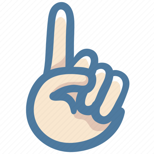 Doodle, finger, hand, no, point, pointing up icon - Download on Iconfinder
