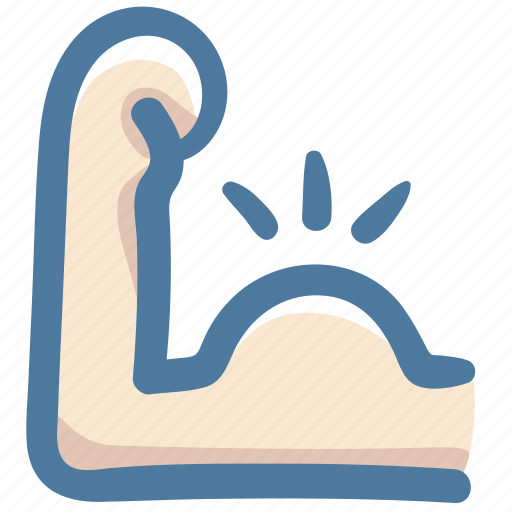 Doodle, exercise, fitness, gym, muscle, power icon - Download on Iconfinder