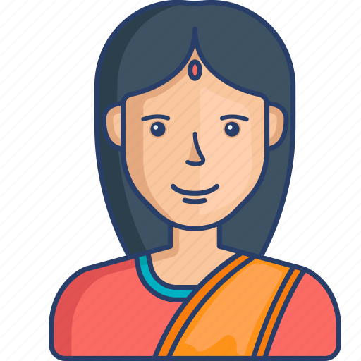Asian, avatar, girl, india, profile, woman icon - Download on Iconfinder