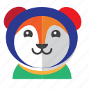 avatar, costume, cute, dog, fox, smile